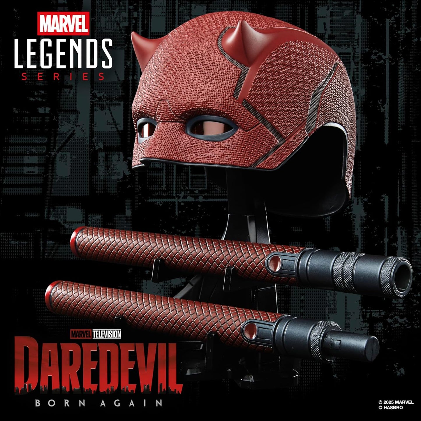 Hasbro MARVEL Marvel Legends Series "Daredevil: Born Again" Premium Role Play Mask & Billy Club, Collection Item for Adults G1598 Genuine Product