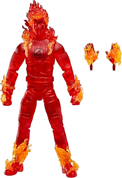 Hasbro MARVEL Marvel Legends Series Human Torch "Fantastic 4: First Steps" Johnny Storm Movie Collection 15cm Action Figure Toy G0803 Genuine Product