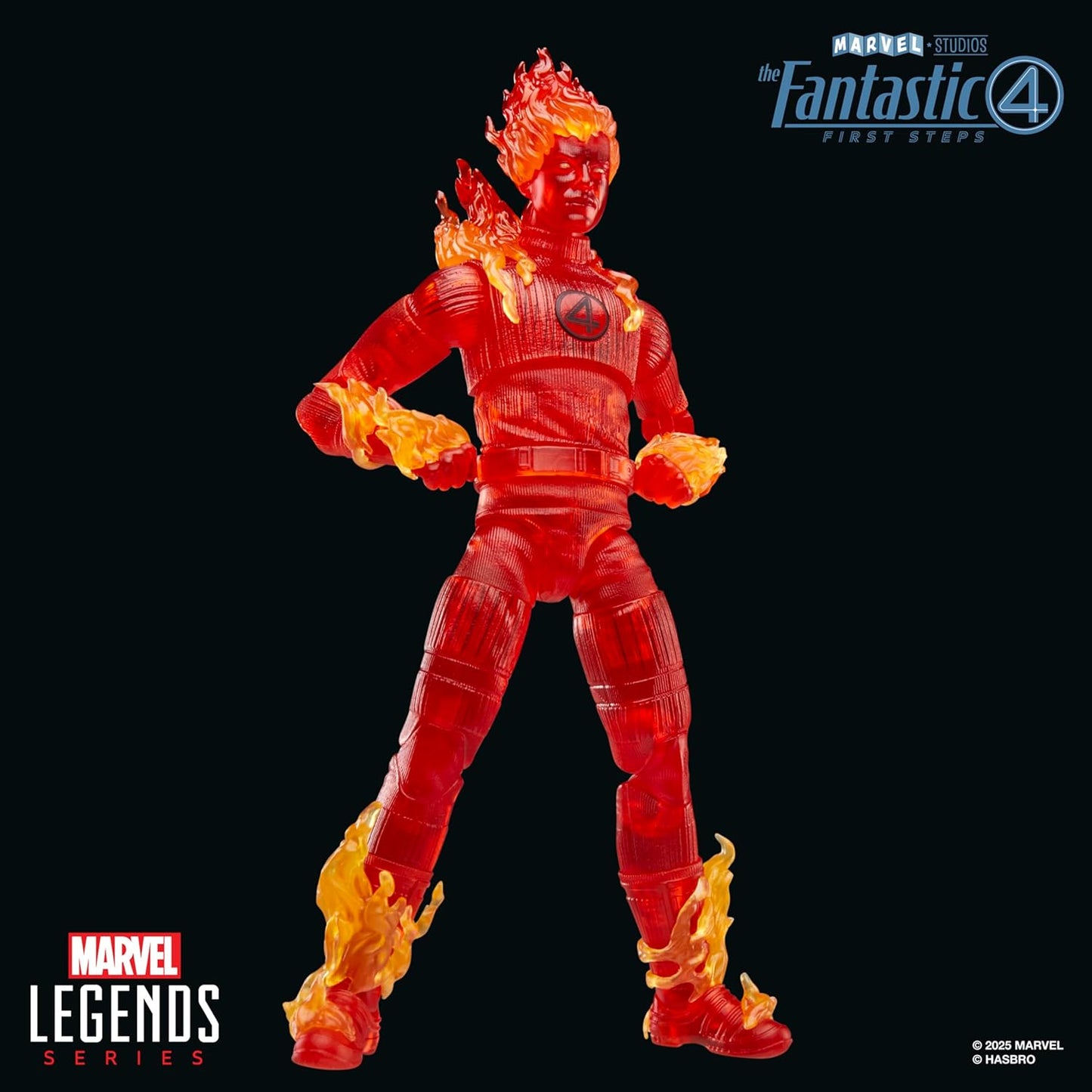 Hasbro MARVEL Marvel Legends Series Human Torch "Fantastic 4: First Steps" Johnny Storm Movie Collection 15cm Action Figure Toy G0803 Genuine Product