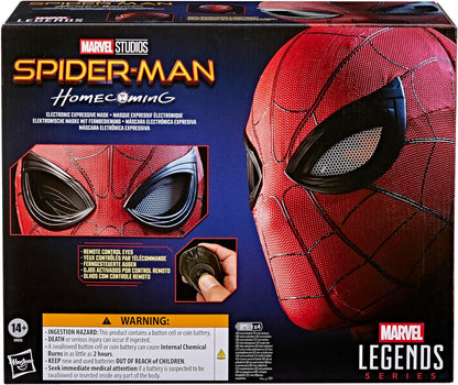 Hasbro Marvel Legends Series "Spider-Man: Homecoming" Electronic Mask with Changing Expression, Premium Interactive Role Play Gear (For Adults) G0633 Genuine Product