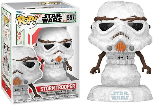 Funko Star Wars Snowman + Pop Protector: Holiday Pop! Vinyl Figure (Seasonal Gift Set with Toybop Brand Box Protector Case) (Stormtrooper Snowman #557/64338)