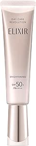 ELIXIR UV Emulsion Day Care Revolution Brightening +ba [2025 model] 35mL Quasi-drug SPF50+/PA++++ For morning use For daytime use Emulsion Makeup base Sunscreen Whitening Firmness Moisture Aging care White ELIXIR