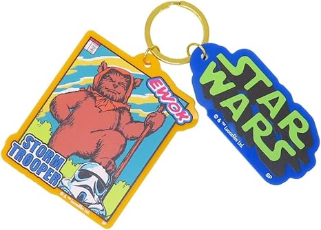 Small Planet Star Wars Color Acrylic Keychain Ewok/Comic