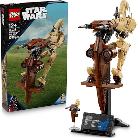 LEGO Star Wars STAP Riding Battle Droid Toy Birthday Present Block Boys Girls Children 12 Years Old 13 Years Old 14 Years Old Elementary School Fighting Robot Game Figure Goods 75428