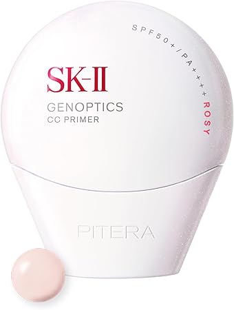 SK-II Official Store | Genoptics CC Primer 30g Rosy Pink | CC Cream Makeup Base | SPF50+/PA++++ Sunscreen Stain Whitening | White Floral Fragrance | Contains Niacinamide Pitera™ | Skin Care Cosmetics Makeup Gift Present