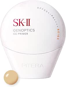 SK-II Official Store | Genoptics CC Primer 30g Natural Beige | CC Cream Makeup Base | SPF50+/PA++++ Sunscreen Stain Whitening | White Floral Fragrance | Contains Niacinamide Pitera™ | Skin Care Cosmetics Makeup Gift Present