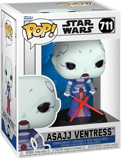 Funko Pop! Star Wars: The Clone Wars - Asajj Ventress - Collectible Vinyl Figure - Gift Idea - Official Merchandise - Toys for Kids & Adults - Star Wars Fans - Model Figures for Collectors and Display