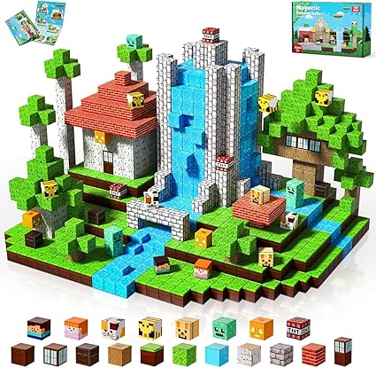 150 Pcs Magnetic Blocks Magnetic Blocks Toys Children Educational Toys Magnetic Blocks Magnets Boys and Girls Toys Birthday Gifts Christmas Gifts Gifts