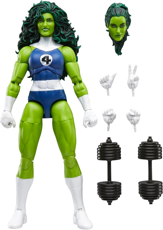 Hasbro MARVEL Marvel Comics She-Hulk Retro Blister Package Fantastic Four Comics Collectible 6-Inch Size Action Figure G0630 Genuine Product