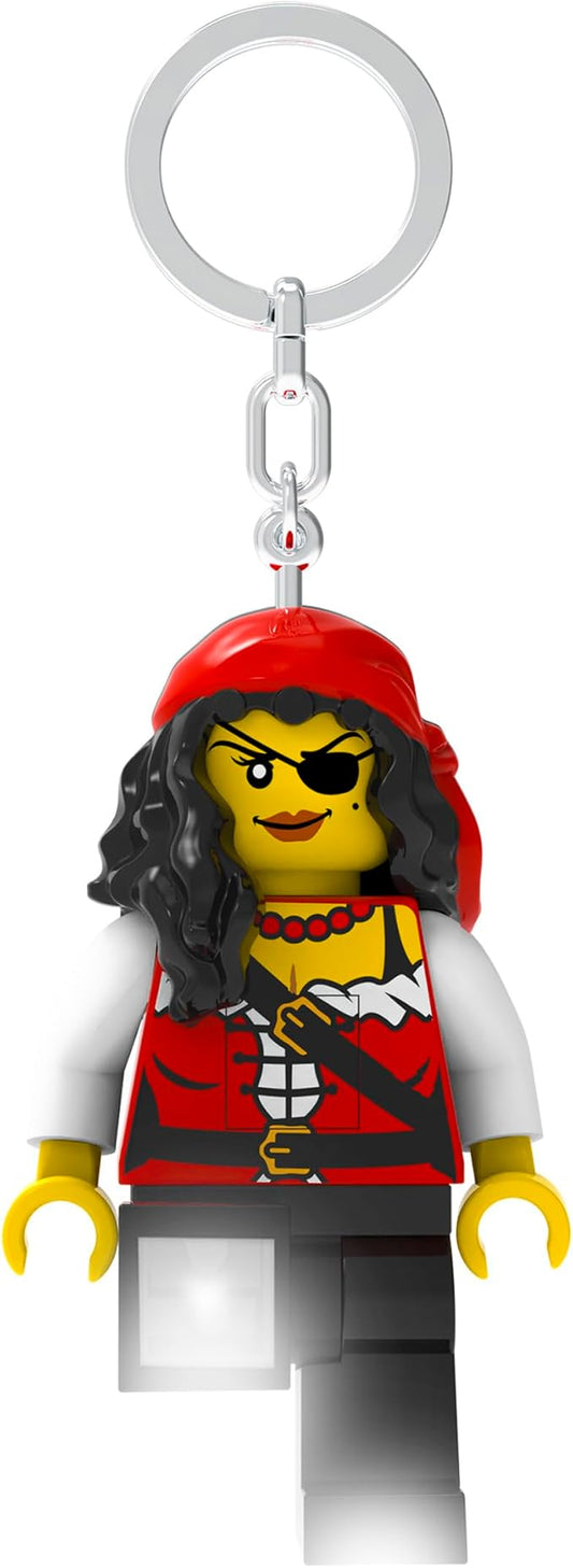 IQ Iconic Female Pirate Key Light Keychain LED Key Chain Light Block Toy Doll Movable Joints Mini Figure