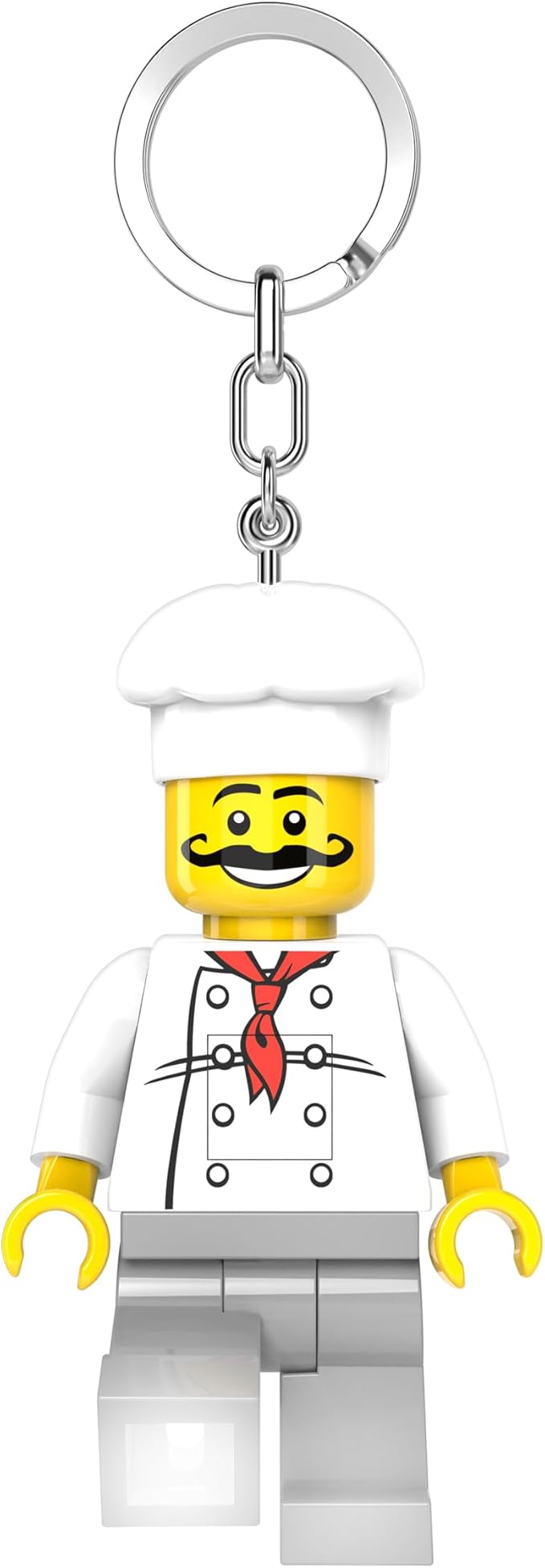 IQ Iconic Chef Key Light Keychain LED Key Chain Light Block Toy Doll Movable Joints Mini Figure