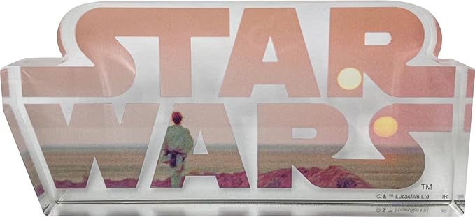 STAR WARS SAGA logo acrylic block IG4489