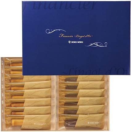 YOKUMOKU Sweets Sweets Gift Western Sweets Assortment Present Cigar Individually Wrapped Financier Rango d'Or 2 Types 16 Pieces