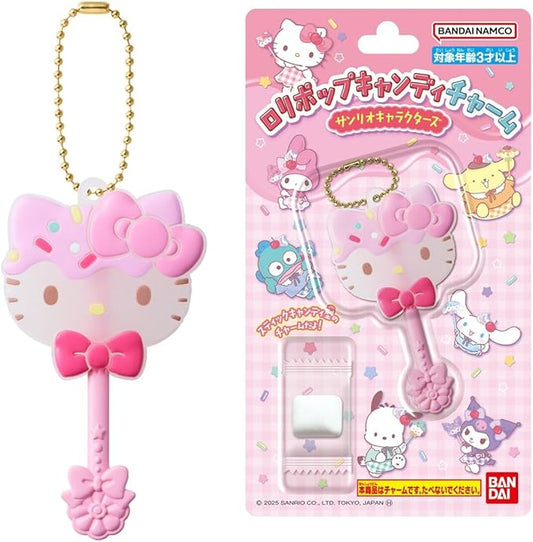 [BANDAI] Lolipop Candy Charm Sanrio Characters Box of 12 (Candy Toy)