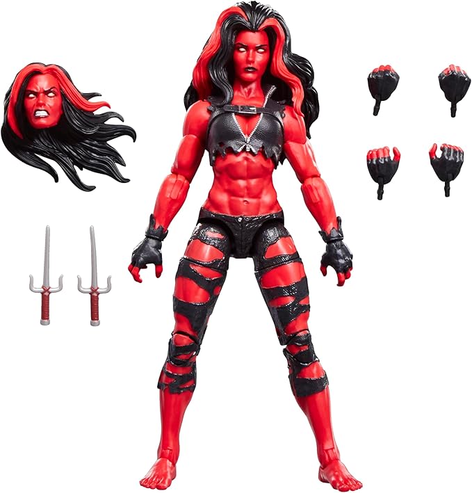 Hasbro MARVEL Marvel Legends Series Hulk Red She-Hulk Comics Collectible 6-inch Size Action Figure G2082 Genuine Product