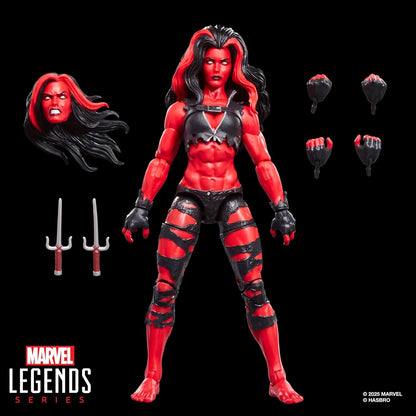 Hasbro MARVEL Marvel Legends Series Hulk Red She-Hulk Comics Collectible 6-inch Size Action Figure G2082 Genuine Product