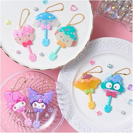BANDAI Lolipop Candy Charm Sanrio Characters Chewing Gum Candy Toy [BOX Sold/Set of 12]