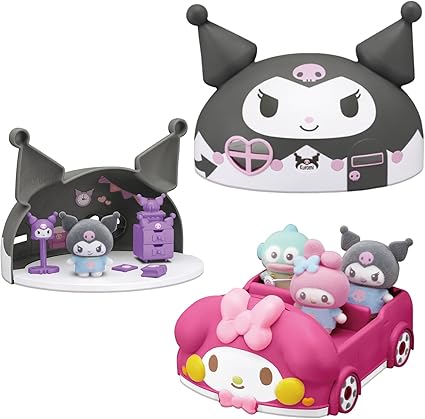 [BANDAI] Petit Tomo Sanrio characters Kuromi's House & My Melody Car Set Special Color Ver. Sanrio Characters Recommended for ages 3 and up
