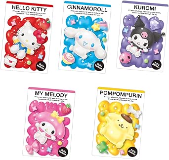 BANDAI Sanrio Characters Wafer 11 Wafer (Baked Confectionery) Candy Toy [BOX Sold/Set of 20]