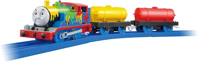 TAKARA TOMY Plarail Thomas TS-18 Plarail Paint Thomas Train Toy Ages 3+