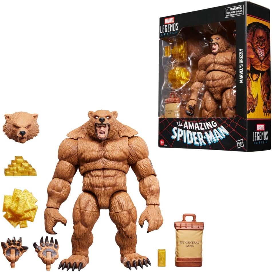Hasbro MARVEL Marvel Legends Series Grizzly Amazing Spider-Man Comics Collectible 6-Inch Size Action Figure G2084 Genuine Product