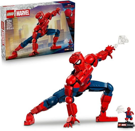 LEGO Marvel Spider-Man Figure Toy Birthday Present Block Boys Girls Children 12 Years Old 13 Years Old 14 Years Old Elementary School Marvel Goods Figure Battle Robot Pretend Play House 76346