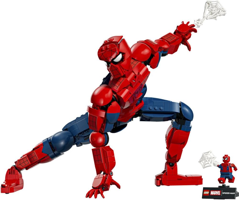 LEGO Marvel Spider-Man Figure Toy Birthday Present Block Boys Girls Children 12 Years Old 13 Years Old 14 Years Old Elementary School Marvel Goods Figure Battle Robot Pretend Play House 76346