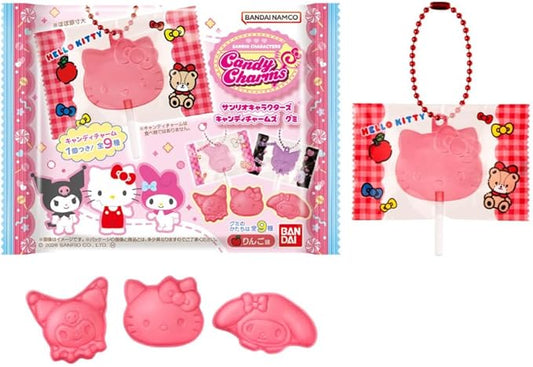 [BANDAI] Sanrio Characters Candy Charms Gummies 12 pieces BOX Candy Toy