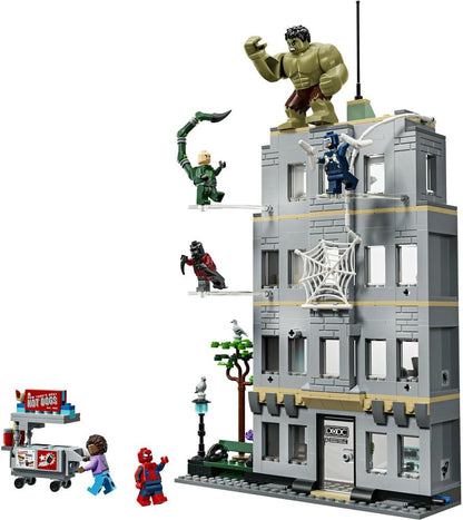 LEGO Marvel Spider-Man and Hulk Battle Toy Birthday Present Block Boys Girls Children 8 Years 9 Years 10 Years Elementary School Marvel Goods Figure Battle Robot Pretend Play House 76350