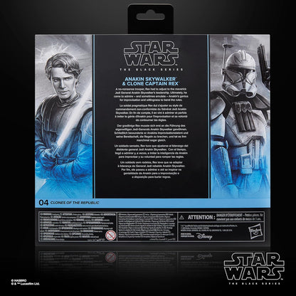 [Amazon.co.jp Exclusive] Hasbro Star Wars STAR WARS Black Series Anakin Skywalker & Clone Captain Rex, Star Wars Premium Collection 15cm Action Figure Set of 2 G1733 Genuine Product