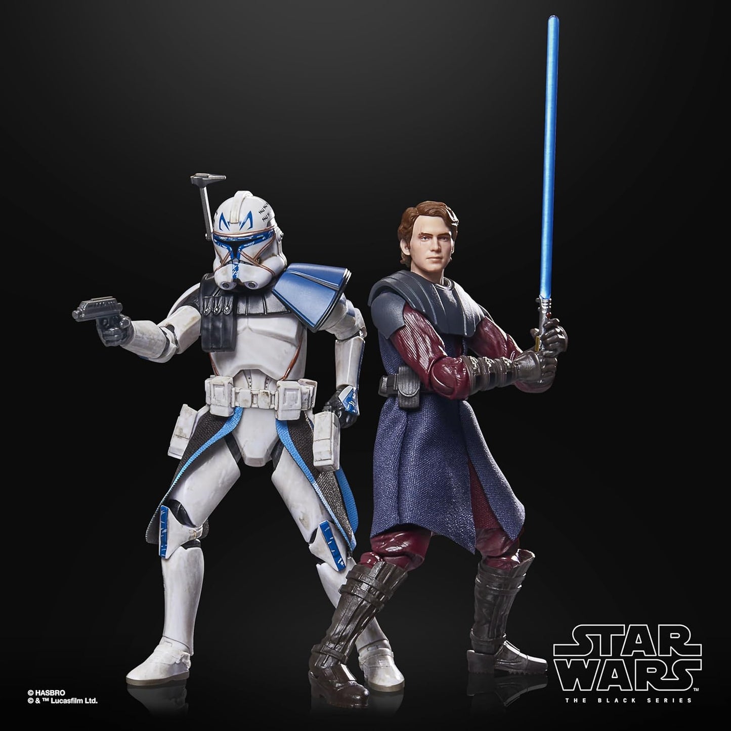 [Amazon.co.jp Exclusive] Hasbro Star Wars STAR WARS Black Series Anakin Skywalker & Clone Captain Rex, Star Wars Premium Collection 15cm Action Figure Set of 2 G1733 Genuine Product