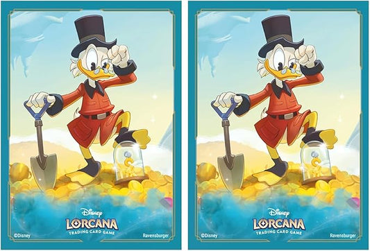 TAKARA TOMY Disney Lorcana TCG Japanese Version Official Card Sleeve "Scrooge McDuck World's Richest Duck" (x 2)