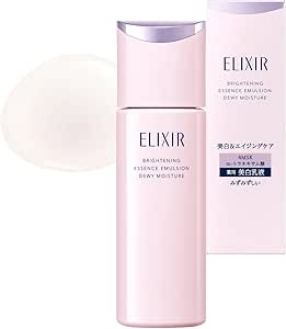 ELIXIR Emulsion Brightening Emulsion Fresh Type CA [2026 Model] Main Unit 130mL Quasi-drug Whitening Transparency Stain Prevention Firmness Moisture Aging Care Collagensis m-tranexamic acid 4MSK White ELIXIR