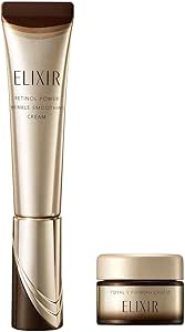 Elixir Wrinkle Improvement Cream Retino Power Wrinkle Cream ba [2025 Model] S Body Experience Set 15g + Total V Cream 5g Quasi-drug Eye Cream Aging Care Retinol Pure Retinol Collagensis Superiel ELIXIR [Amazon.co.jp Exclusive]