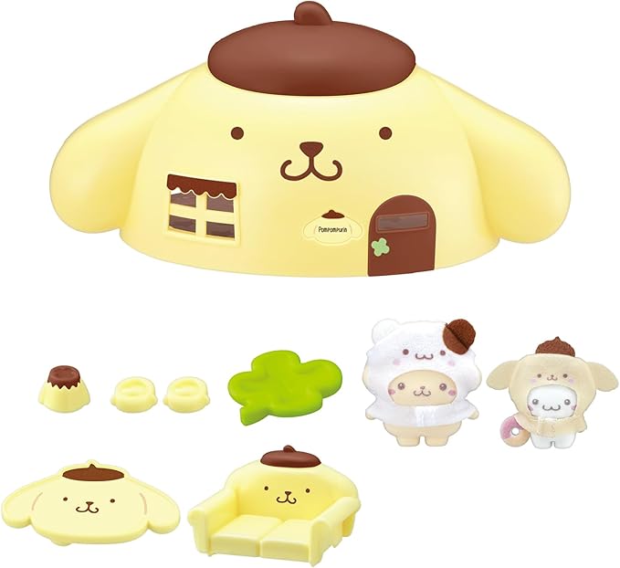 [BANDAI] Puchitomo Sanrio characters Pompompurin's house Recommended for ages 3 and up Sanrio Characters