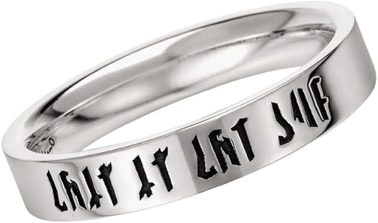 [K.UNO] "Star Wars" Ring "The Mandalorian" Message Ring Silver Genuine Unisex Unisex Official STAR WARS Accessories Exclusive Case Shop Bag Included Popular Gift