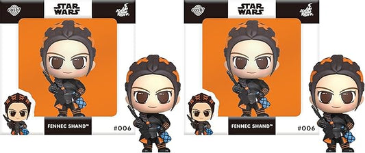 Kosubi Star Wars Collection TV Drama The Mandalorian Fennec Shand #006 Non-Scale Figure Black Height Approx. 8cm CBX055 (x 2)